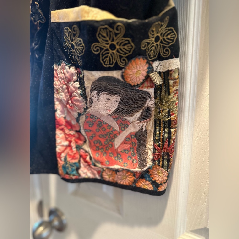 Vintage Handmade Oversized Asian Inspired Blazer - Picture 13 of 13